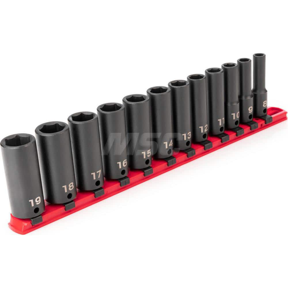 Tekton SID91103 Socket Set Socket Set: 12 Pc, 8 to 19 mm Socket