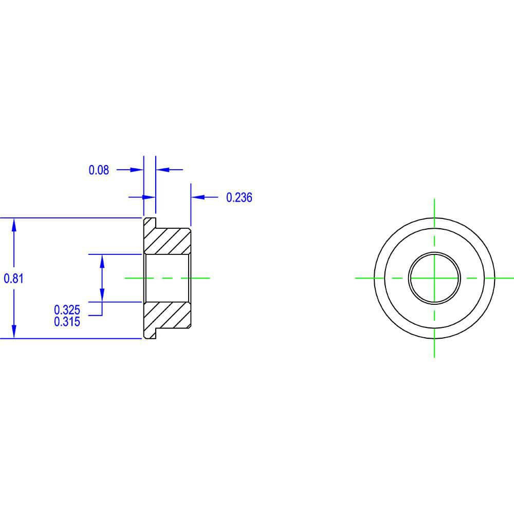 Brewer Machine & Gear Co. DB0015 Drive Tighteners, Idlers & Aligners; Product Type: Mounting Adapter ; Material: Steel ; Overall Width: 1 ; Mounting Hole Diameter: 0.3850 ; Bore Diameter: 0.6690 ; Overall Diameter: 0.810