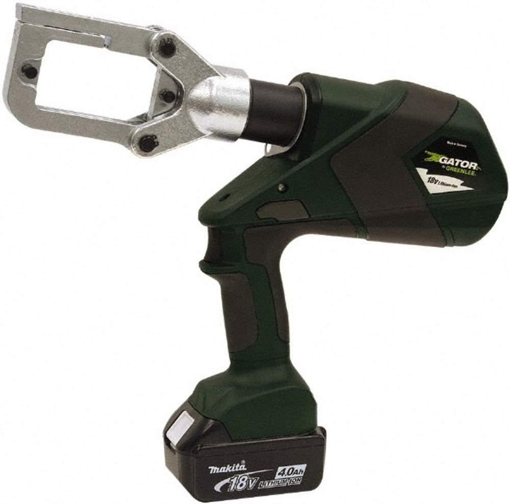 Greenlee E6CCXLXB Power Crimper: 12,000 lb Capacity, Pistol Grip Handle