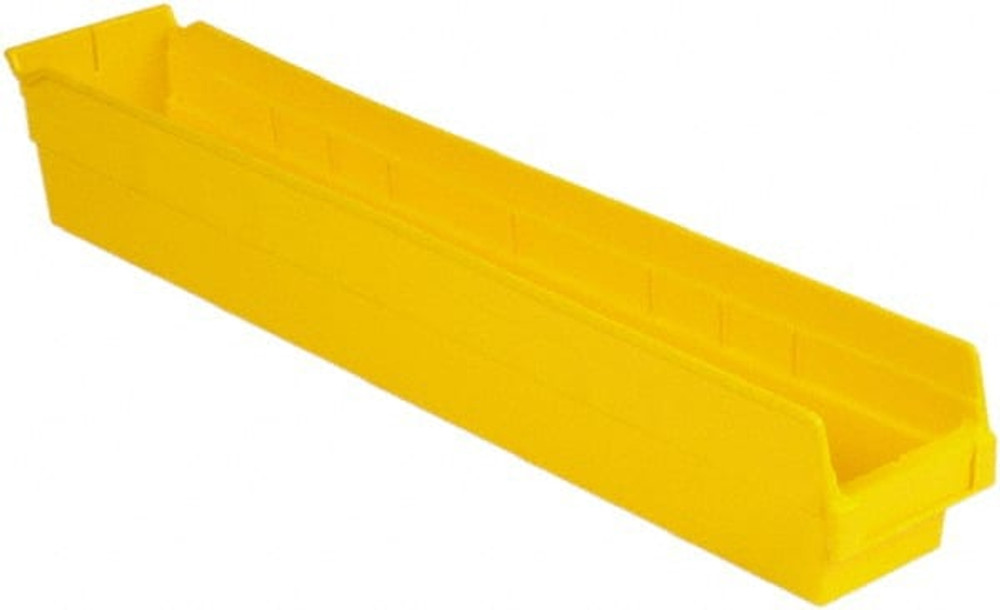 LEWISBins+ SB244-4SE YLW Plastic Hopper Shelf Bin: Yellow
