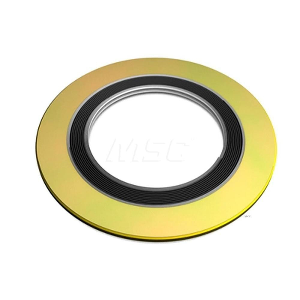 Sterling Seal & Supply 9KIR6Y600X6 Flange Gasket: For 6" Pipe, 6-5/8" ID, 9-7/8" OD, 0.175" Thick, 304 Stainless Steel