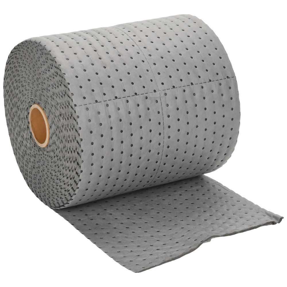 PRO-SAFE UQ150S-1-P Sorbent Pad: Universal Use, 15" Wide, 150' Long, 25 gal, Gray