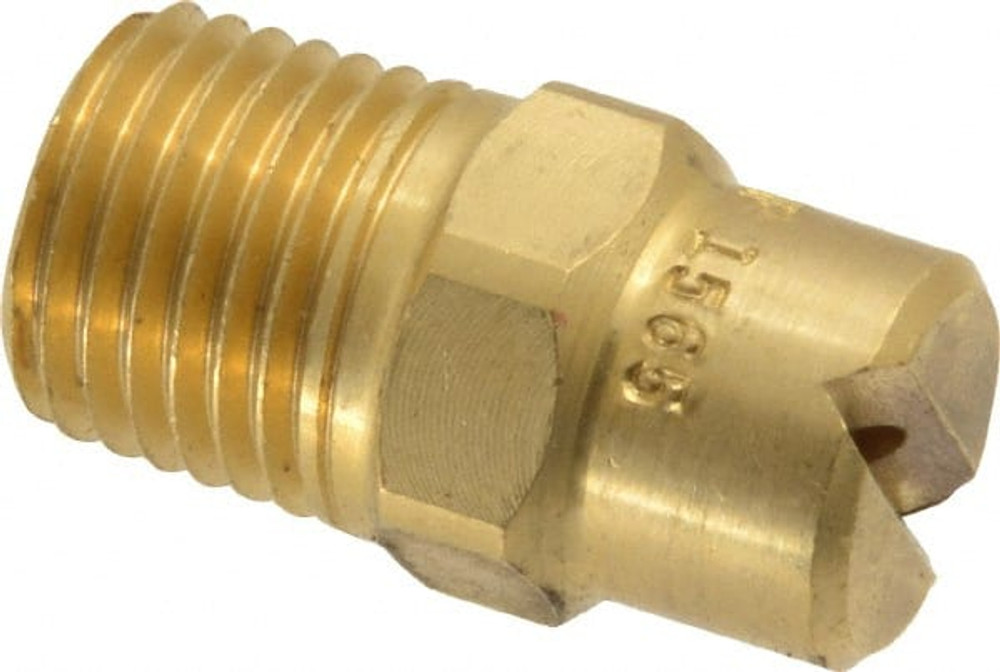 Bete Fog Nozzle 1/4NF1565@4 Brass Standard Fan Nozzle: 1/4" Pipe, 65 ° Spray Angle