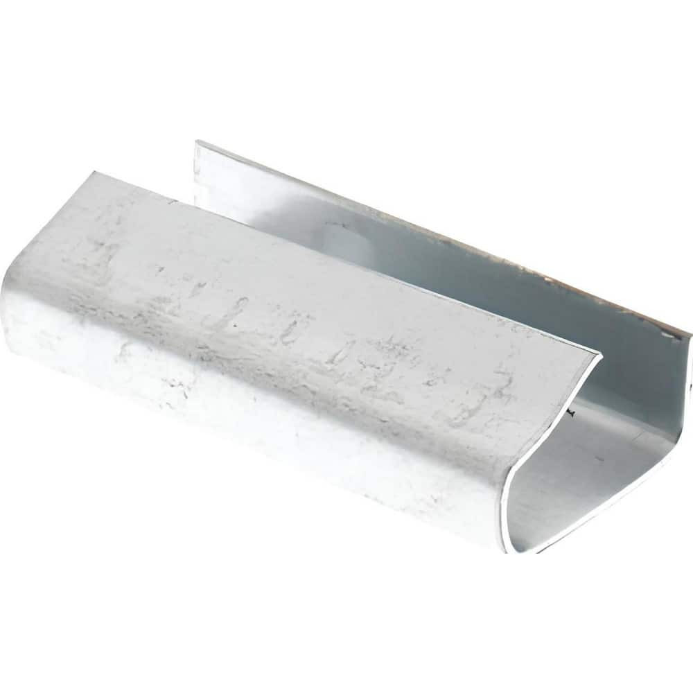 Value Collection PS1210SEAL Metal Poly Strapping Seals, Open/Snap On, 1/2', Silver, 1000/Case