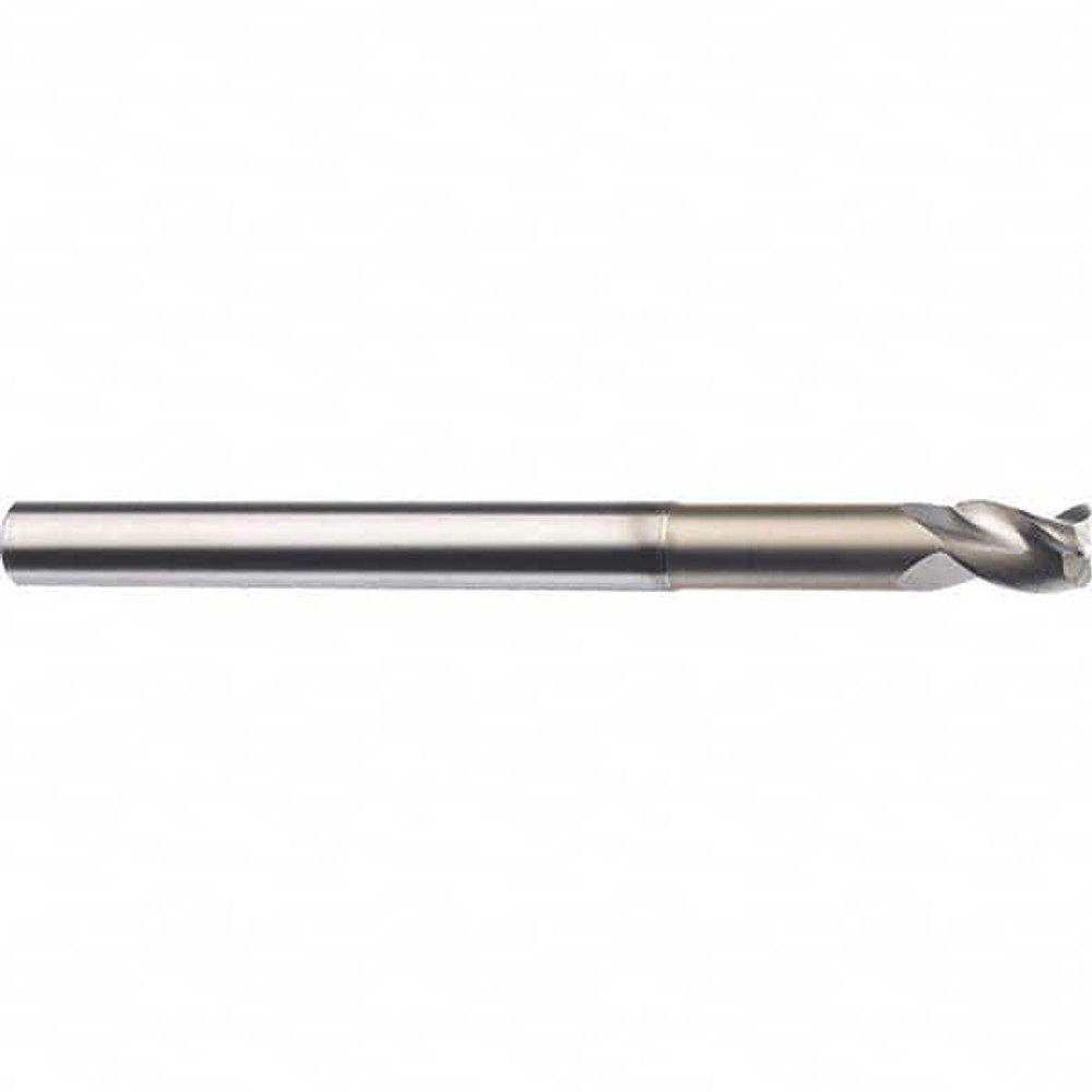 SGS 35711 Corner Radius End Mill: 1/2" Dia, 2" LOC, 0.12" Radius, 3 Flutes, Solid Carbide