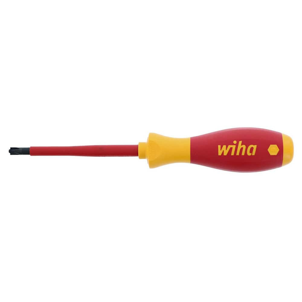 Wiha 30701 Precision & Specialty Screwdrivers; Tool Type: Terminal Block Screwdriver; Pozidriv Screwdriver ; Blade Length: 100 ; Overall Length: 218.00 ; Handle Color: Red; Yellow ; Finish: Oxide; Plastic Coated ; Body Material: Composite