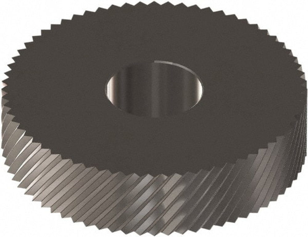 MSC OSRX214N Standard Knurl Wheel: 1" Dia, 90 ° Tooth Angle, 14 TPI, Diagonal, Cobalt