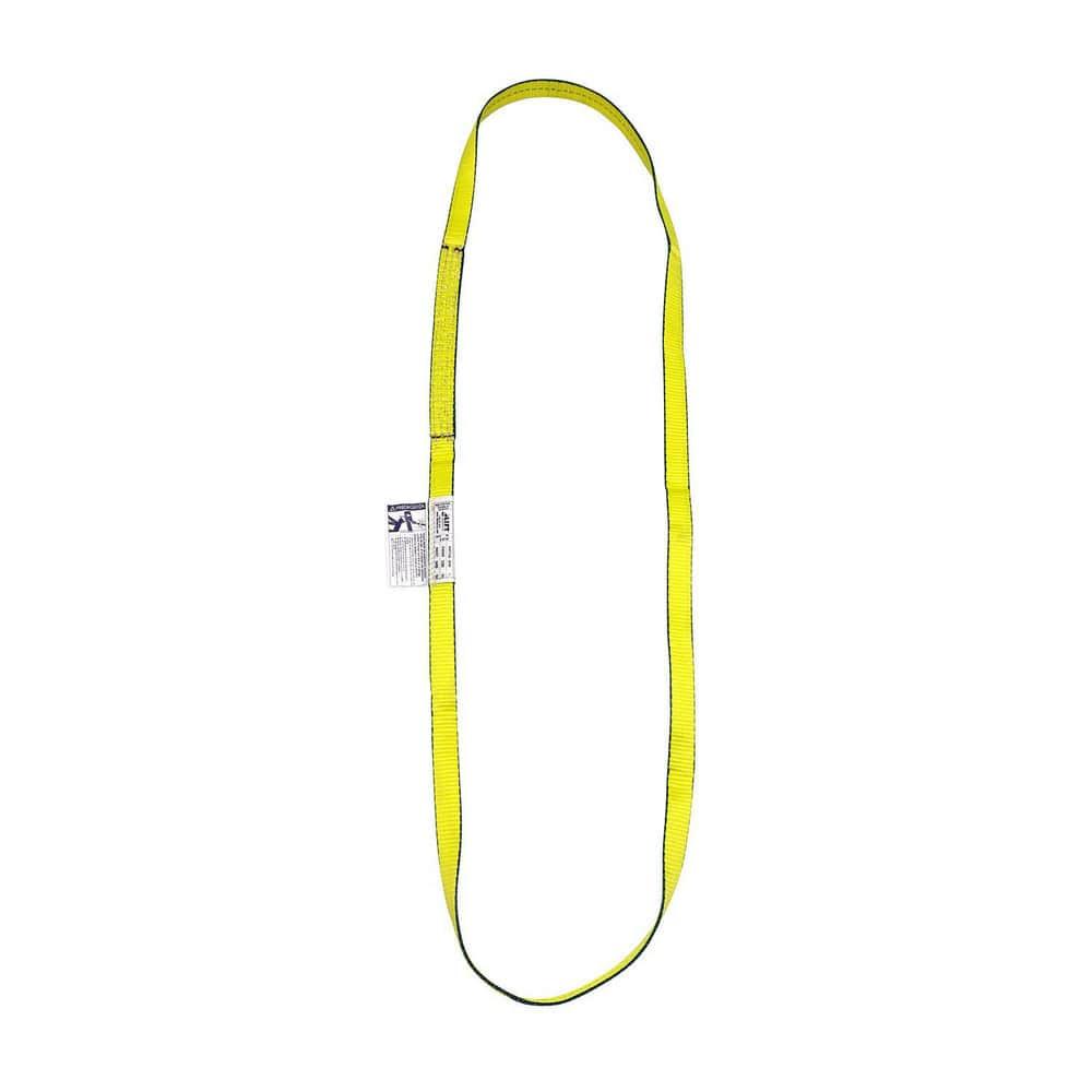 Lift America S151056 Endless Sling: 1" Wide, 12' Long, 3,200 lb Vertical, 2,500 lb Choker, 6,400 lb Basket, Polyester