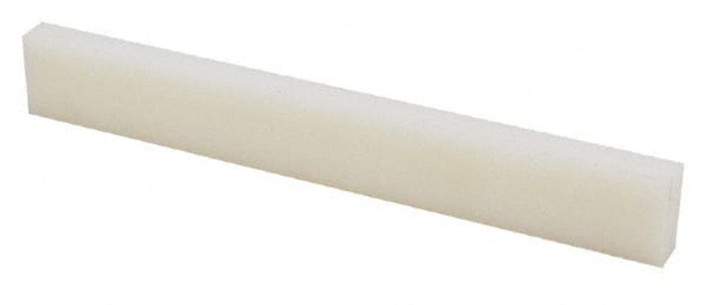 MSC 5508512 Plastic Bar: Nylon 6/6, 3/16" Thick, 24" Long, Natural Color