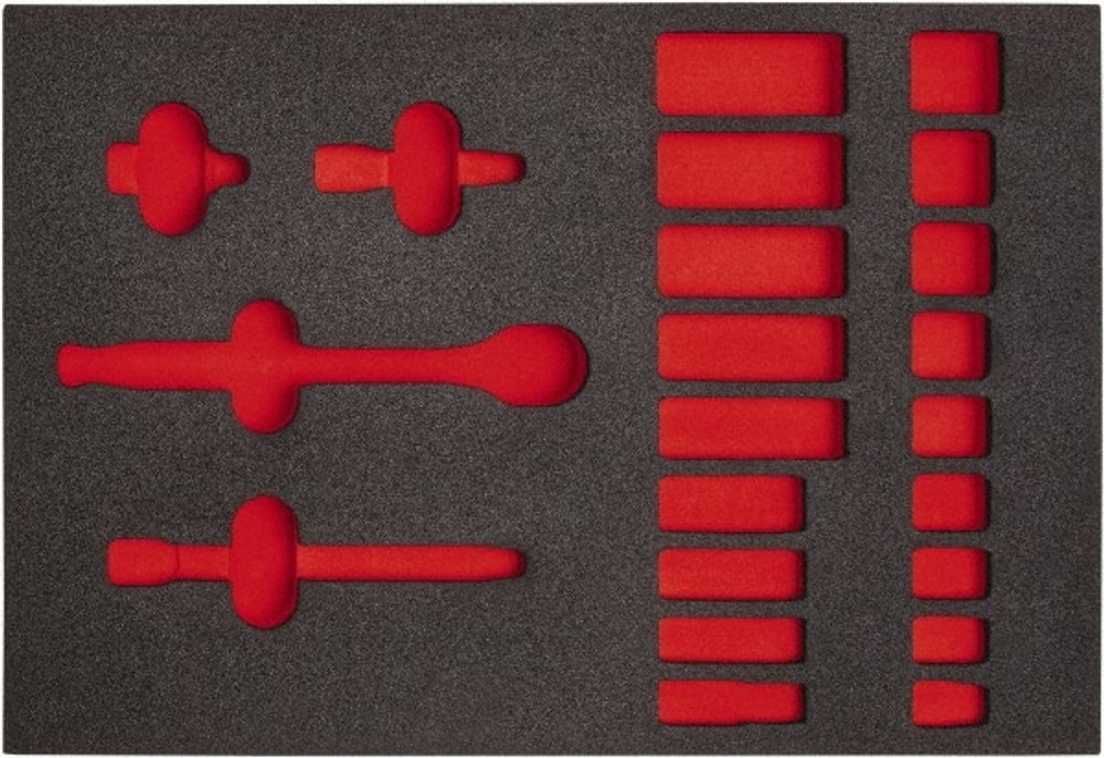 Proto J52134HTCF Tool Box Case & Cabinet Inserts; Compartment Depth (Inch): 16 ; Compartment Height (Inch): 1-1/4 ; Length: 16