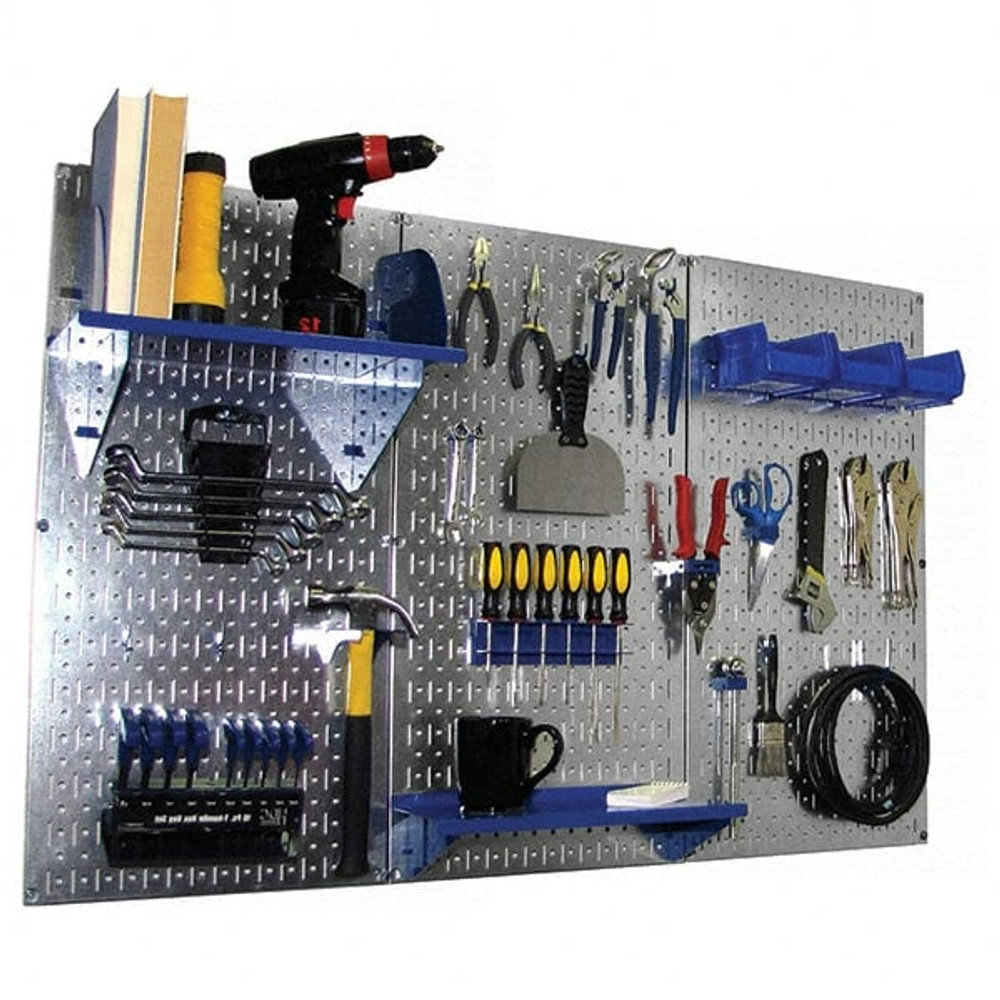 Wall Control 35IWRK-400-GVBU 48 x 32" Galvanized Steel Pegboard Kit