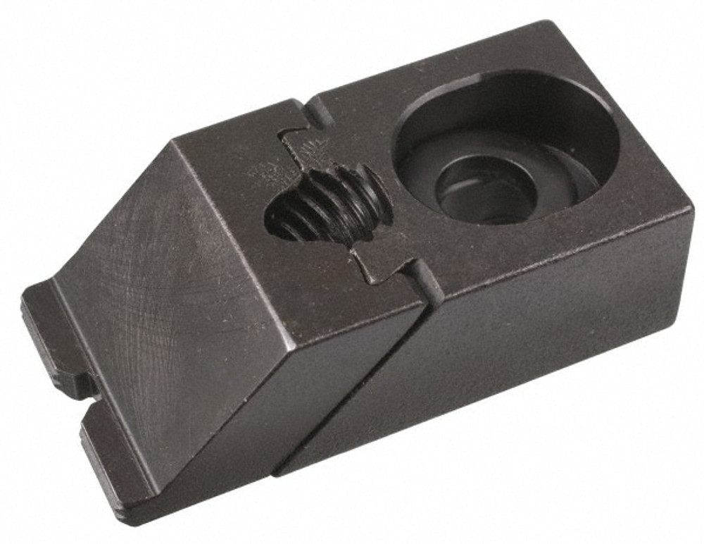 TE-CO 33819 Manual Edge Clamps; Overall Width: 1in ; Socket Cap Screw Slot Size: 5/16 in ; Material: Steel ; Finish: Black