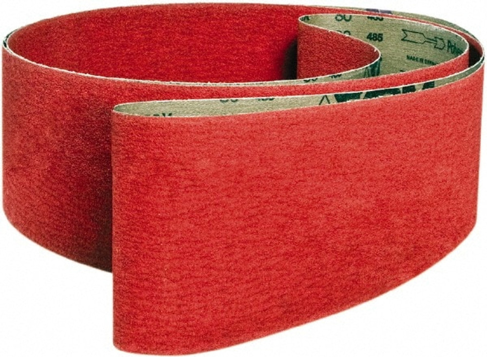 VSM 319758 Abrasive Belt: 3" Wide, 18" Long, 60 Grit, Ceramic