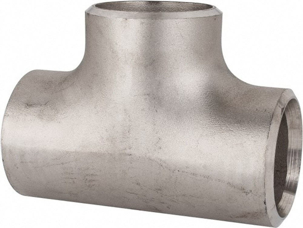 Merit Brass 04406-40 Pipe Tee: 2-1/2" Fitting, 304L Stainless Steel