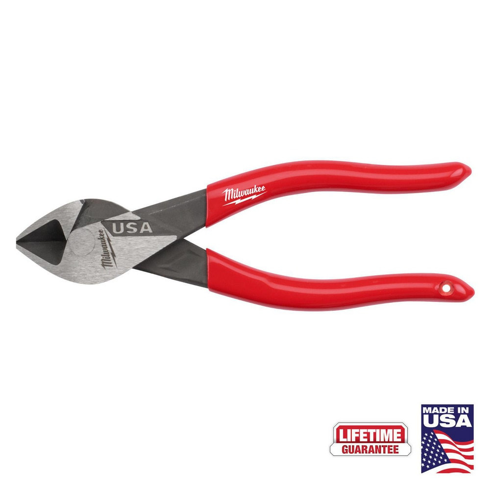 Milwaukee Tool MT506 Cutting Pliers; Insulated: No ; Cutting Capacity: 1-1/4 ; Overall Length (Decimal Inch): 6.0000 ; Jaw Width (Decimal Inch): 1.25 ; Head Style: Cutter; Diagonal ; Cutting Style: Diagonal