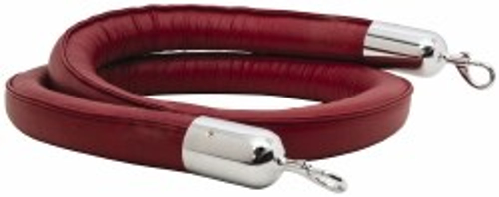 Tensator 542-21-06/5501P Pedestrian Barrier Rope: Naugahyde, Red, 6' Long, 1-1/2" Wide