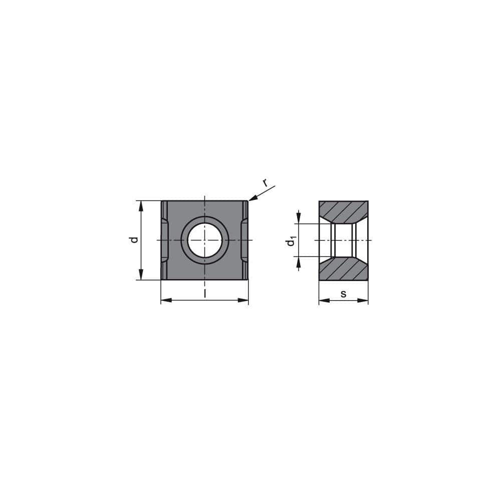 Ceratizit 5113362000 Milling Insert: LNEX 121020EN CTPK220, CTPK220, Solid Carbide