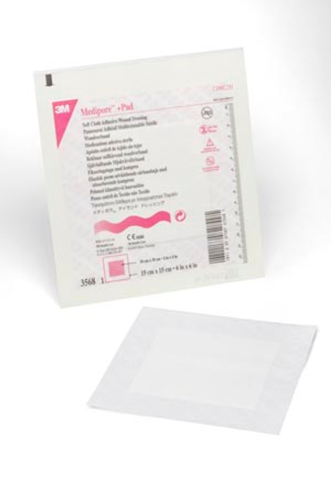 Solventum Corporation  3568 Wound Dressing, 6" x 6", Pad Size 4" x 4½", 25/bx, 4 bx/cs (Continental US+HI Only)