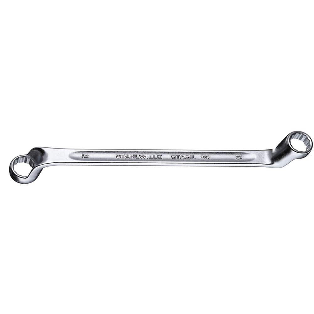 Stahlwille 41041719 Box Wrenches; Wrench Type: Offset Box End Wrench ; Size (mm): 17 x 19 ; Double/Single End: Double ; Wrench Shape: Straight ; Material: Chrome Alloy Steel ; Finish: Chrome