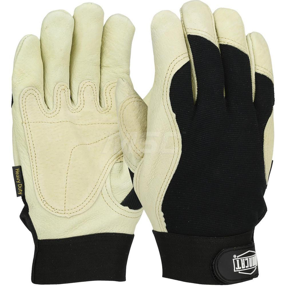 PIP 86355/2XL Welding Gloves: Size 2X-Large, Uncoated, Grain Pigskin Leather, MIG Welding Application