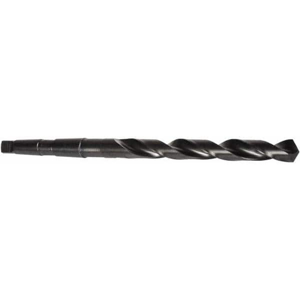 Precision Twist Drill 6001157 Taper Shank Drill Bit: 1.1094" Dia, 4MT, 118 °, High Speed Steel