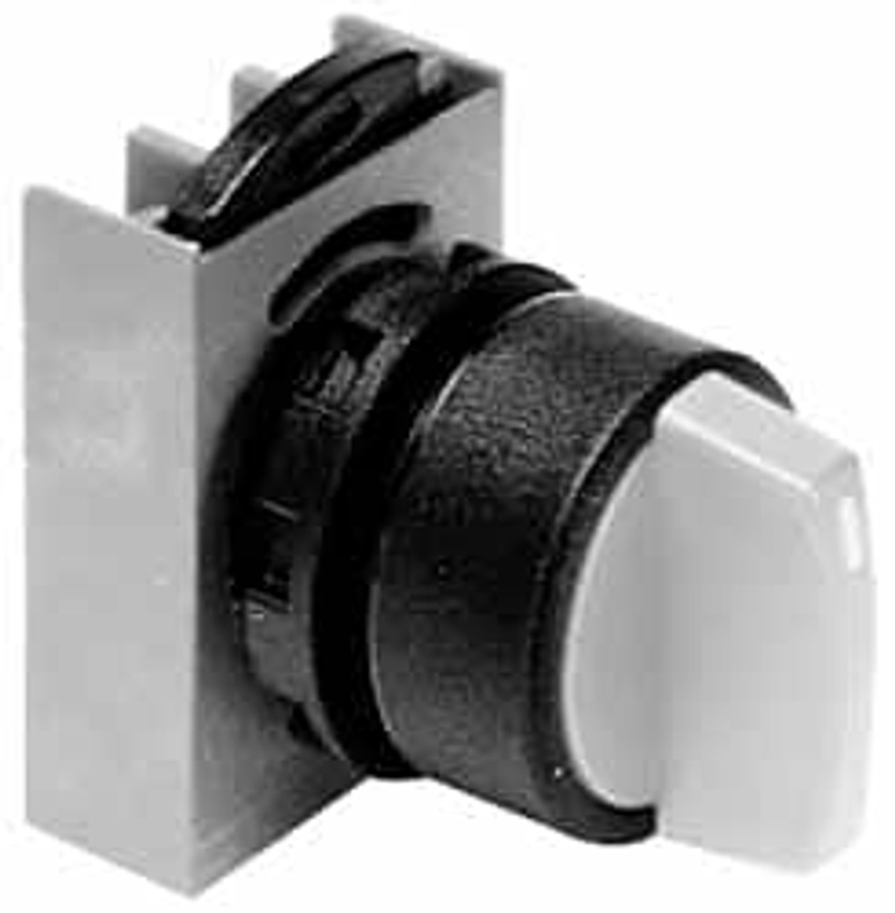 Springer N5CSMZ3N Selector Switch Only: 3 Positions, Maintained (MA) - Momentary (MO), Black Knob