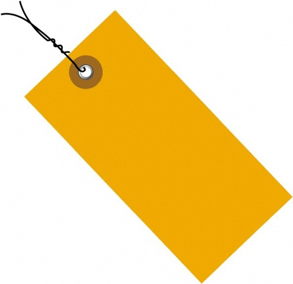 Dupont G14043E Blank Tag: 4-1/4'' High, Orange, Polypropylene