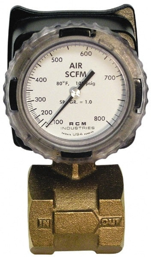 Made in USA 2-71-R-800-IW2 2" NPT Port RCM Industries Flo-Gage Flowmeter