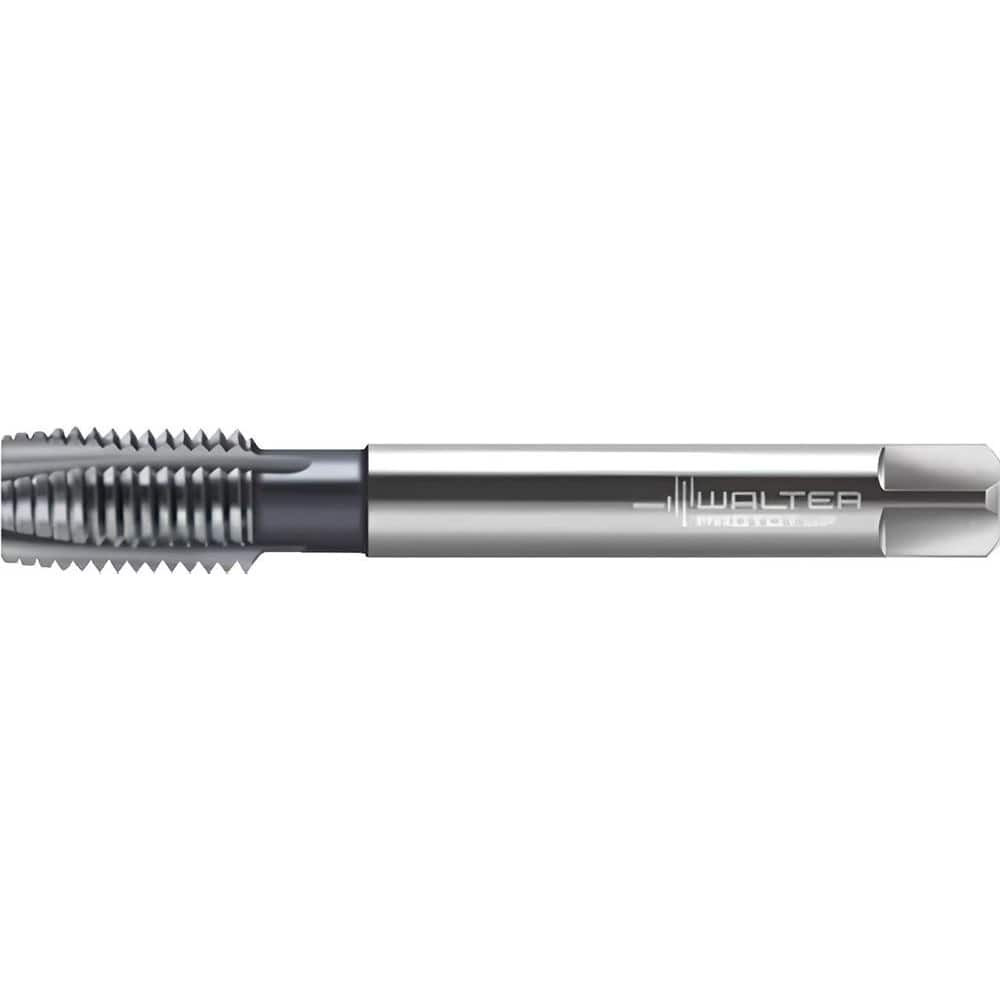 Walter-Prototyp 7511524 Spiral Point Tap: MF12x1 Metric Fine, 4 Flutes, Plug Chamfer, 6H Class of Fit, High-Speed Steel-E-PM, TiCN Coated