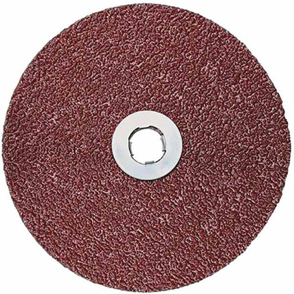 3M 7000148154 Fiber Disc:  5" Disc Dia, 5/8-11 Hole, Threaded Arbor Hole, 36 Grit, Ceramic