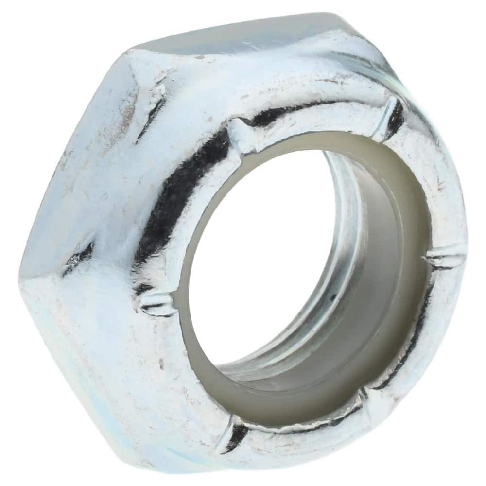 Value Collection R50000031 Hex Lock Nut: Insert, Nylon Insert, 1/2-20, Grade 2 Steel, Zinc-Plated