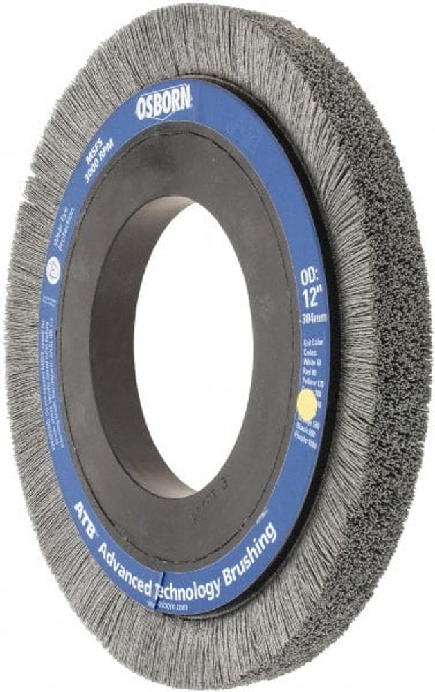 Osborn 0004064600 Wheel Brush: 12" Wheel Dia, Crimped