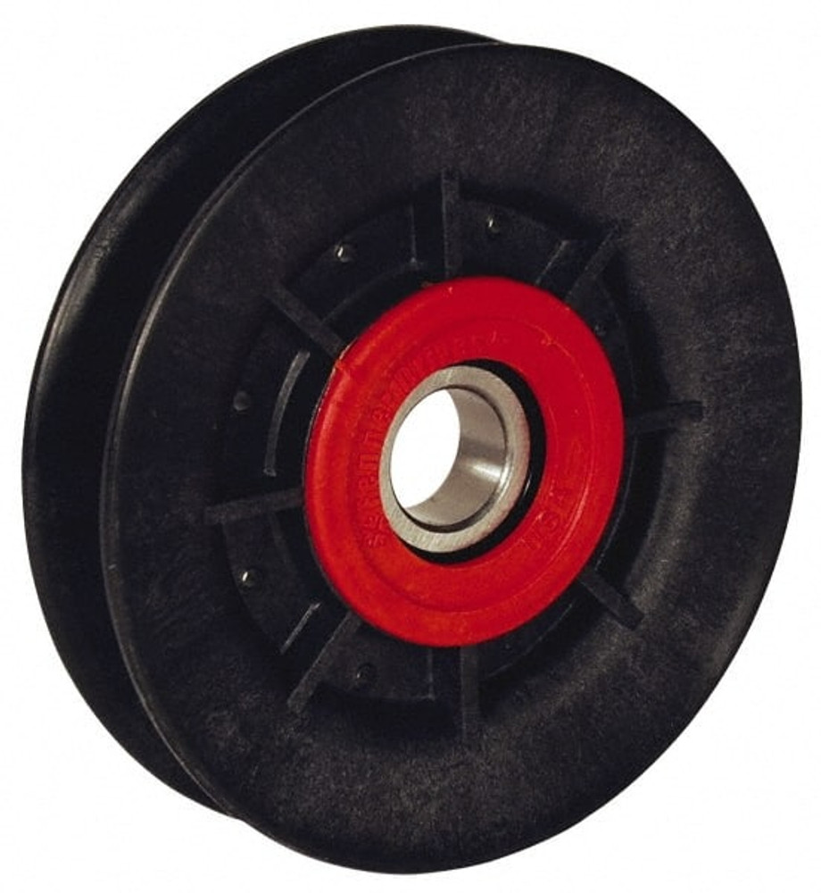 Fenner Drives VA6001 17 Inside x 6.03" Outside Diam, 1/2" Wide Pulley Slot, Glass Reinforced Nylon Idler Pulley