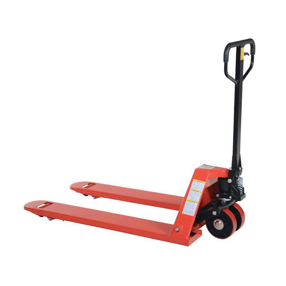 Vestil PM6-2748 Manual Pallet Truck: 6,000 lb Capacity, 27" OAW, 48 x 7" Forks, 2.88 to 7.75" Lifting Height