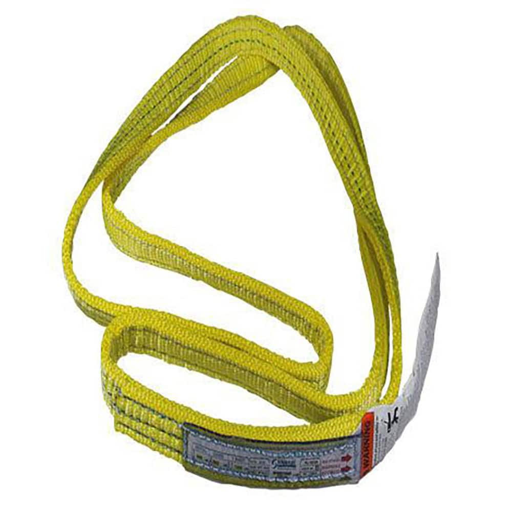 Stren-Flex EN2-904P-04 Endless Sling: 4" Wide, 4' Long, 22,000 lb Vertical, 17,600 lb Choker, 44,000 lb Basket, Polyester