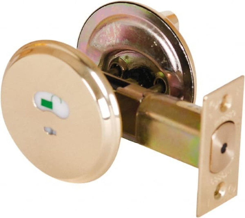 Dormakaba QDB285625S4DBS 1-3/8 to 2" Door Thickness, Bright Chrome Finish, Occupancy Indicator Deadbolt