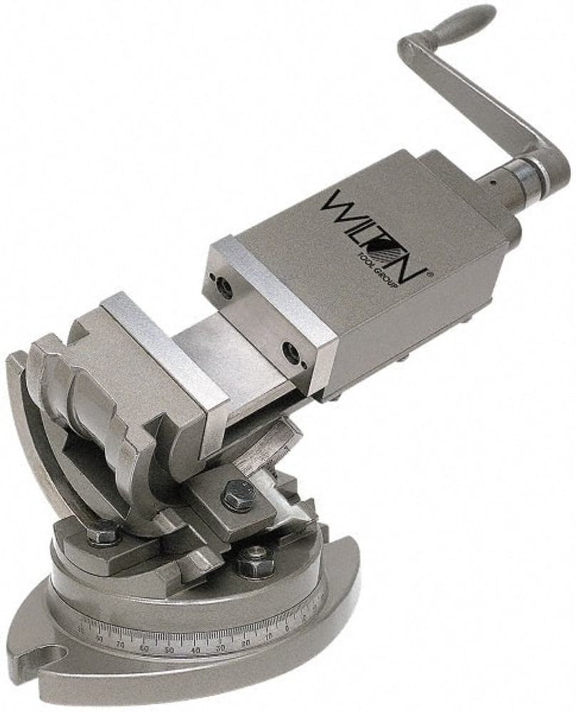 Wilton 11702 Machine Vise: 4" Jaw Width, 4" Jaw Opening, 3-Way Angle, Swivel Base