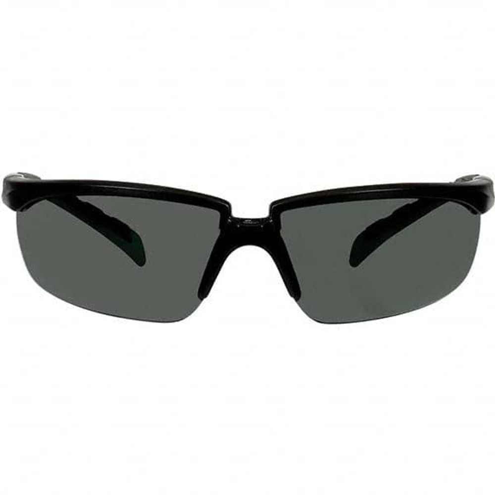 3M 7100203188 Safety Glass: Scratch-Resistant, Polycarbonate, Gray Lenses, Full-Framed, UV Protection