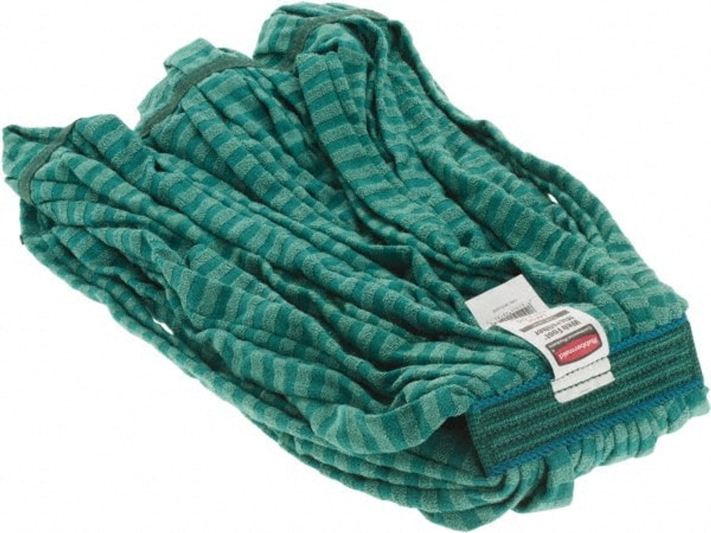 Rubbermaid FGT81306GR00 Wet Mop Pad: Quick Change, Large, Green Mop, Microfiber