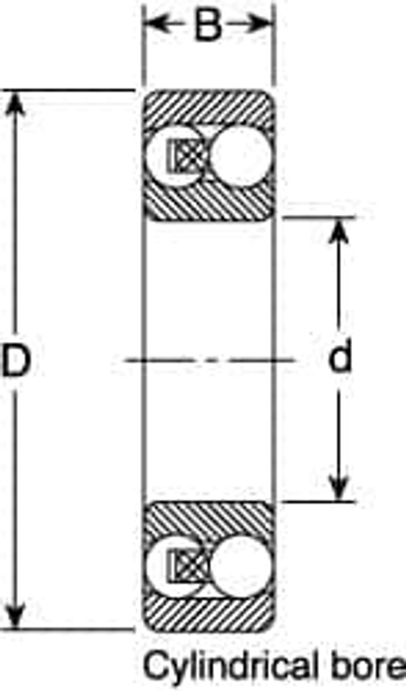 SKF 2304 E-2RS1TN9 Self-Aligning Ball Bearing: 20 mm Bore Dia, 52 mm OD, 21 mm OAW