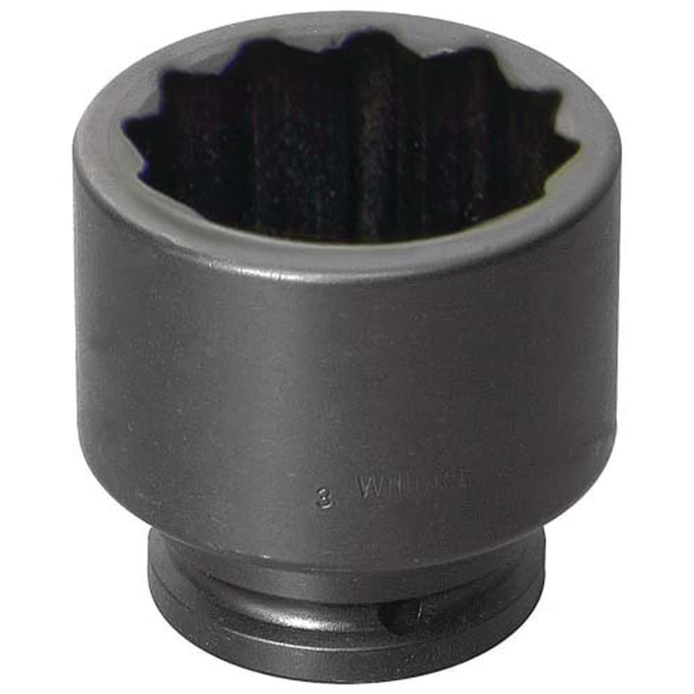 Williams 41182 Impact Sockets; Socket Size (Decimal Inch): 2.5625 ; Number Of Points: 12 ; Drive Style: Square ; Overall Length (mm): 95.25mm ; Material: Steel ; Finish: Black Oxide