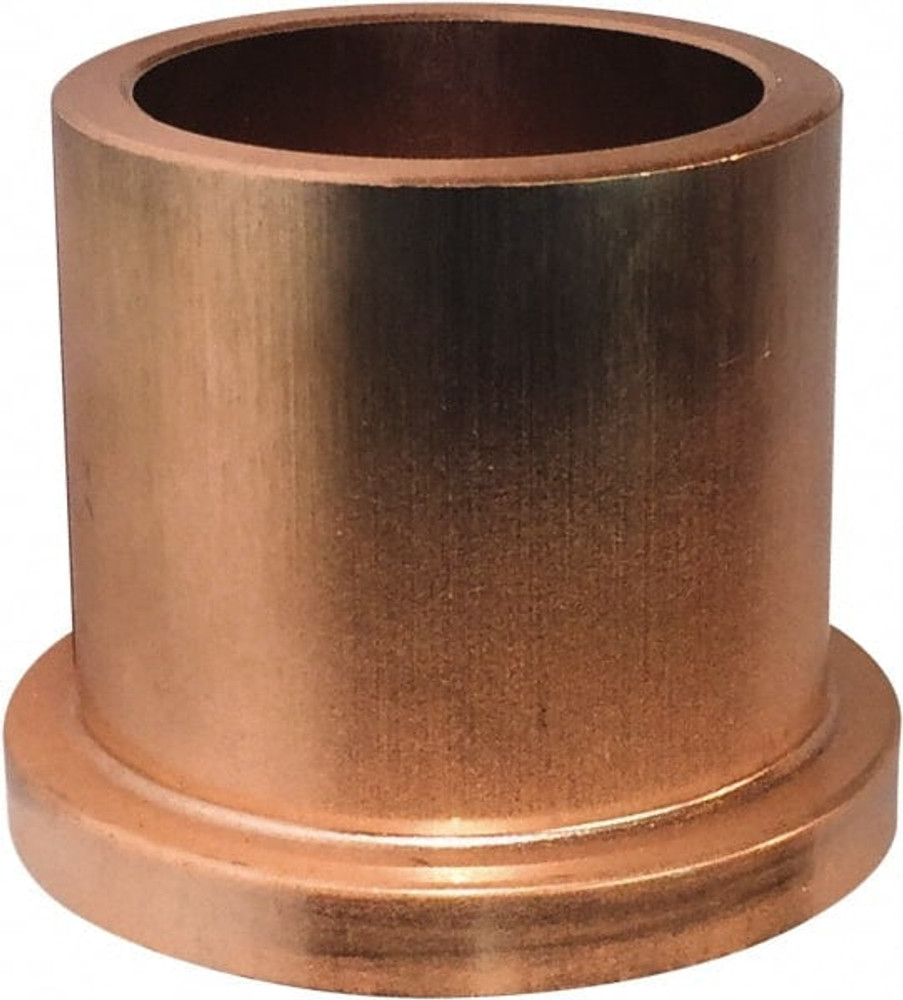 Bunting Bearing DPEF121612B3 Flanged Sleeve Bearing: 3/4" ID, 1" OD, 3/4" OAL, Powdered Metal