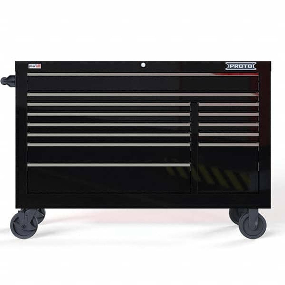 Proto JSTV5539RD13BK Steel Tool Roller Cabinet: 13 Drawers