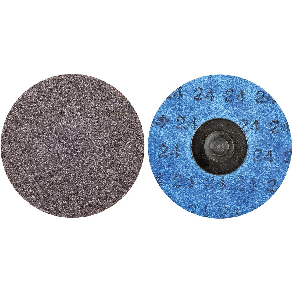 Norton 66261121029 Quick-Change Disc: Speed-Lok TR, 3" Disc Dia, 24 Grit, Aluminum Oxide, Coated