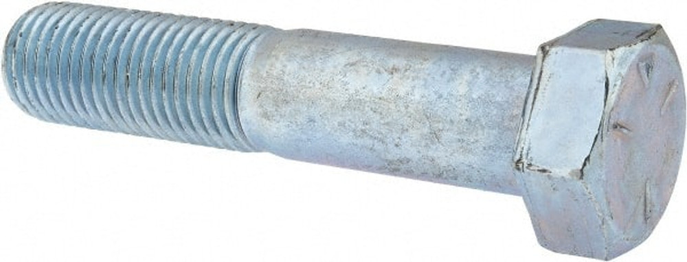 MSC MSC-30174-6 Hex Head Cap Screw: 1-1/4 - 7 x 6", Grade 5 Steel, Zinc-Plated