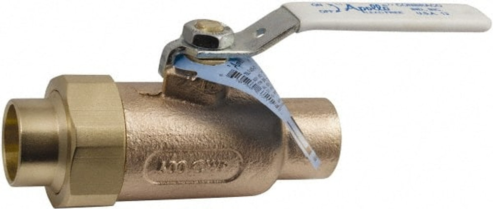 Conbraco 70LF40601 Single Union Ends Manual Ball Valve: 1-1/4" Pipe, Standard Port