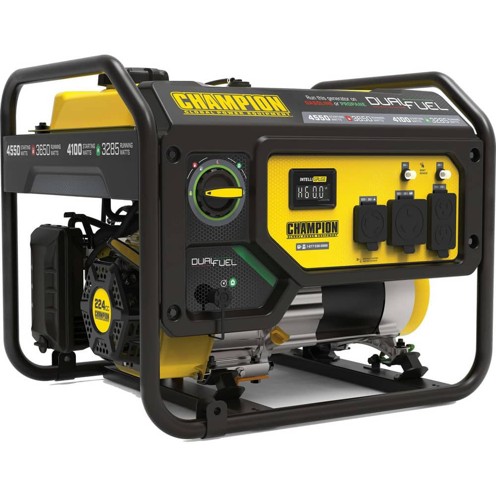 Champion Power Equipment 200972 Portable Power Generator: Gasoline & Liquid Propane (LP), 3,650W, 14 h, Recoil