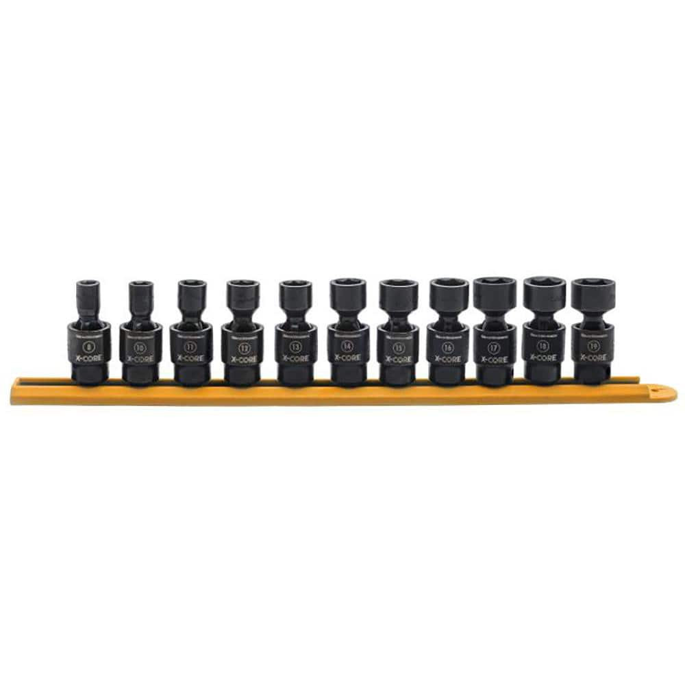 GEARWRENCH 84975 Impact Universal Socket Set: 11 Pc, 3/8" Drive, 8.00 to 19.00" Socket