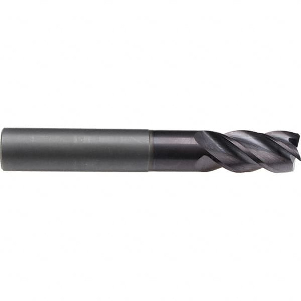 Emuge 2651AZ.012 12mm Diam 4-Flute 40° Solid Carbide 0.20mm Chamfer Length Square Roughing & Finishing End Mill