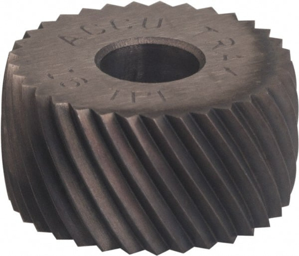 MSC EPLV240FNC Convex Knurl Wheel: 1/2" Dia, 90 ° Tooth Angle, 40 TPI, Diagonal, Cobalt